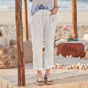 NWOT Sundance Gigi White Eyelet pants XXL